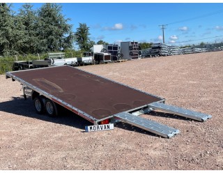 TEMARED Remorque plateau 406x203 basculant 3000kg plancher bois